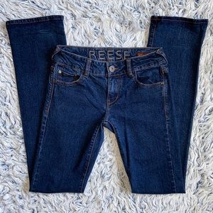 dELiA*s Reese Straight Leg Blue Jeans 3/4 L
